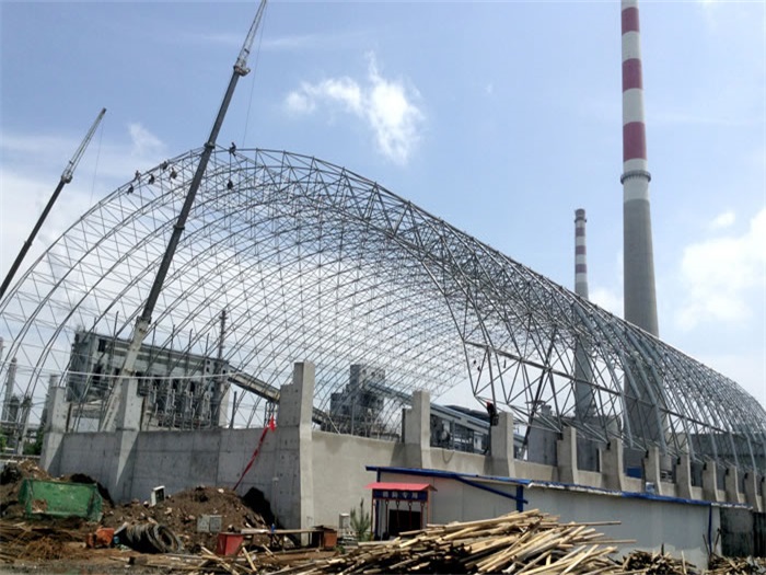 天津煤机油桶翘工程网架